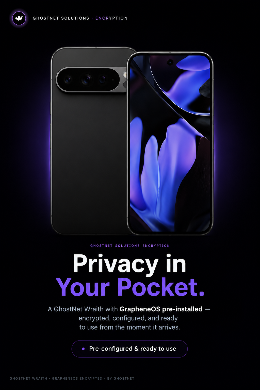 GhostNet Wraith - GrapheneOS Pre-Installed