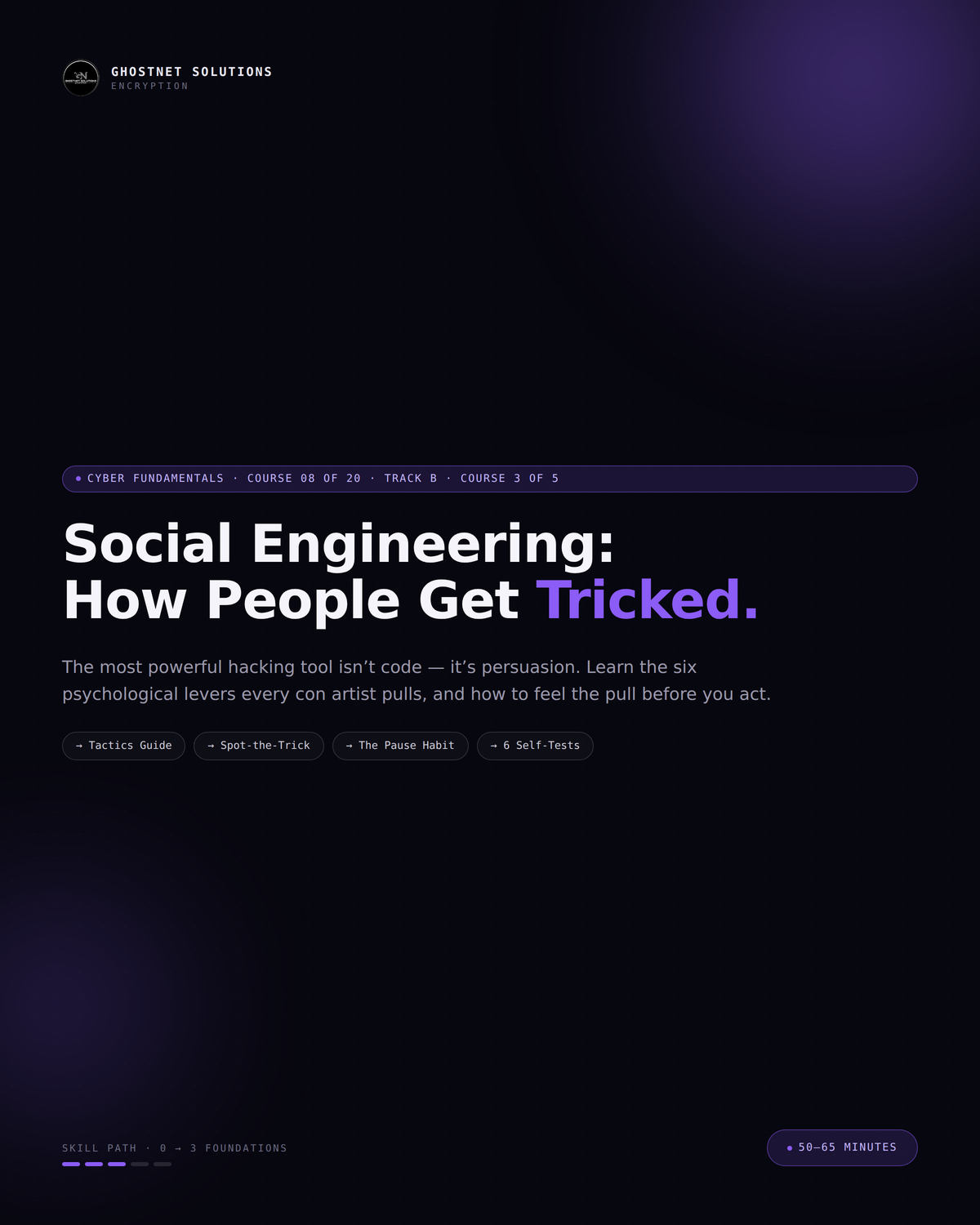 Social Engineering: How People Get Tricked — Cyber Fundamentals Course 08