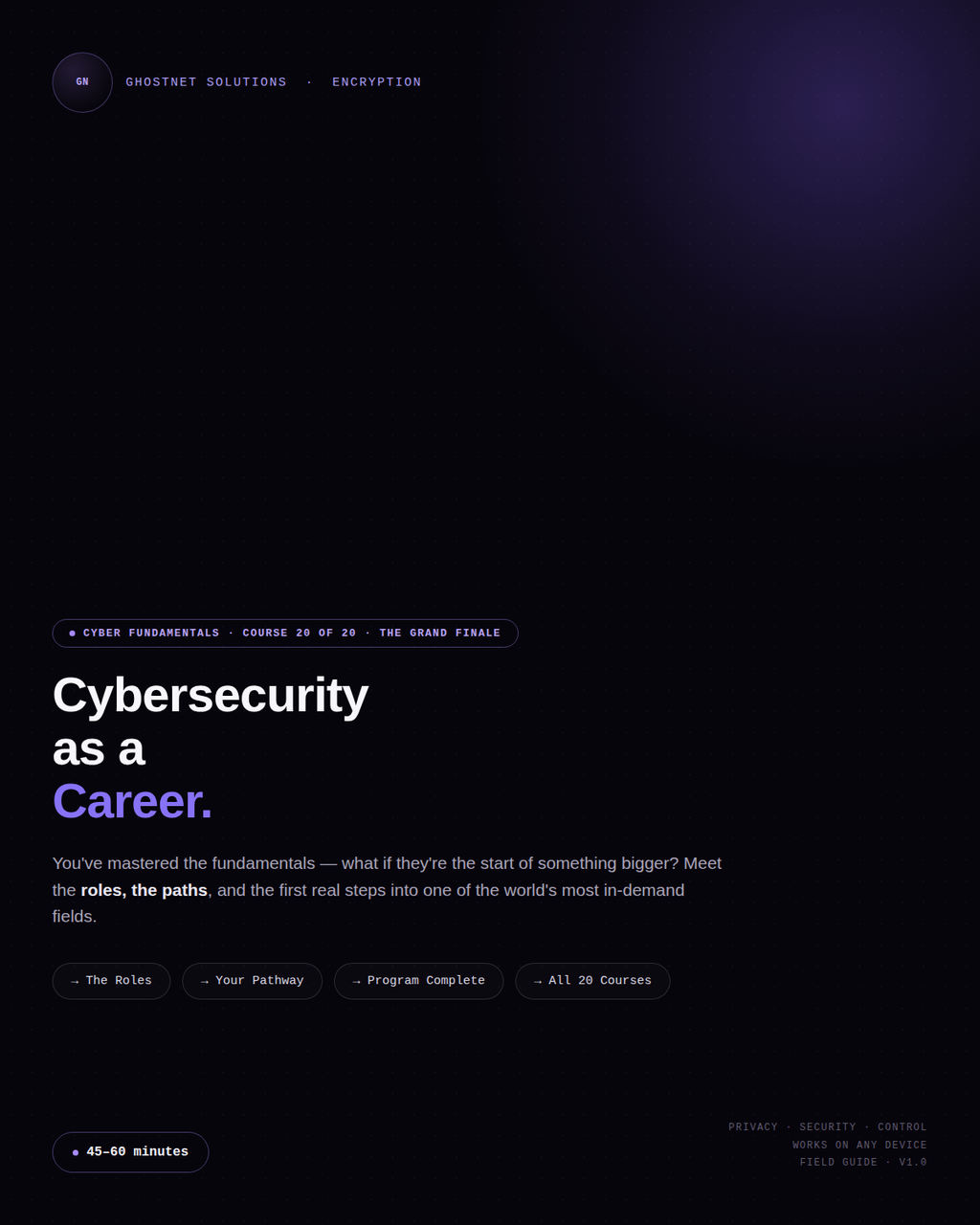 Cybersecurity as a Career — Cyber Fundamentals Course 20 (The Grand Finale)